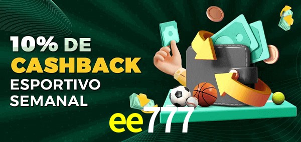 10% de bônus de cashback na ee777